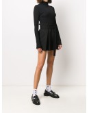 pleat-detailing paperbag shorts