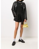pleat-detailing paperbag shorts