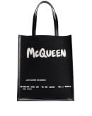 painterly logo print tote