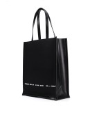 painterly logo print tote