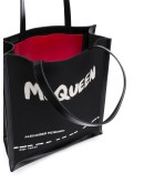painterly logo print tote