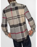 checked button-down shirt