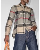 checked button-down shirt