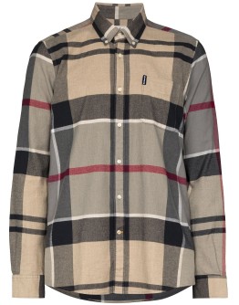 checked button-down shirt