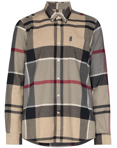 checked button-down shirt