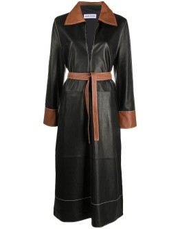 contrast details coat 