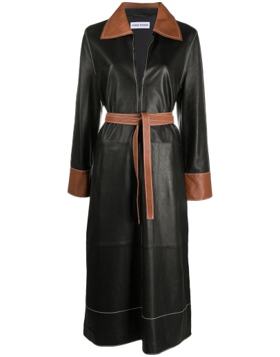 contrast details coat 