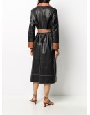 contrast details coat 