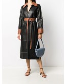 contrast details coat 