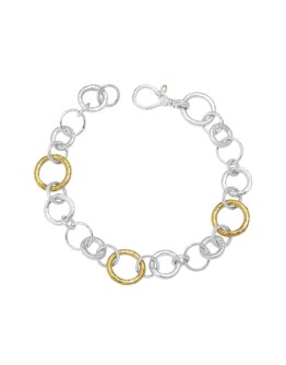Hoopla mix link bracelet