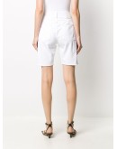 high-waisted denim shorts