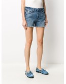 mid-rise denim shorts