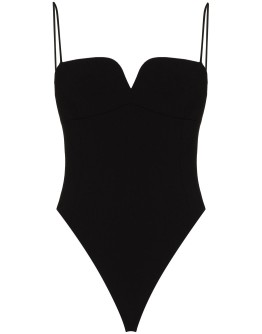 sweetheart-neck bodysuit