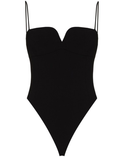 sweetheart-neck bodysuit
