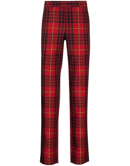 tartan-checks skinny trousers