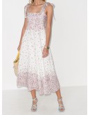 Carnaby ditsy-print midi dress