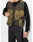 utility-pocket gilet jacket