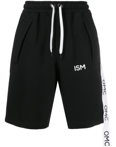 logo tape track shorts