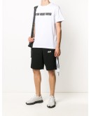 logo tape track shorts
