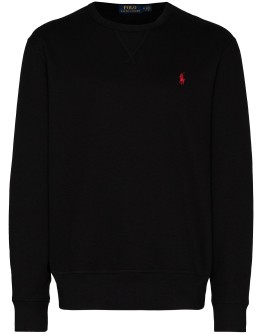 logo-embroidered sweatshirt