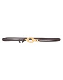 cord leather belt