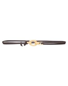 cord leather belt