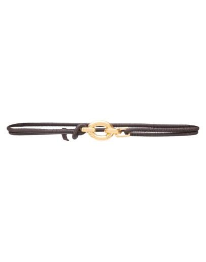 cord leather belt