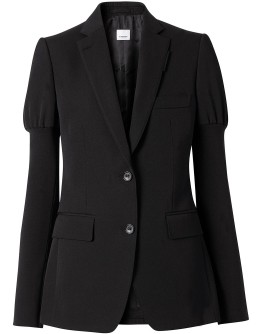 Panelled-sleeve Grain De Poudre blazer