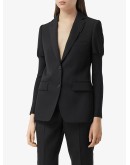 Panelled-sleeve Grain De Poudre blazer