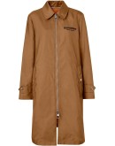 logo appliqué technical canvas coat