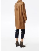 logo appliqué technical canvas coat