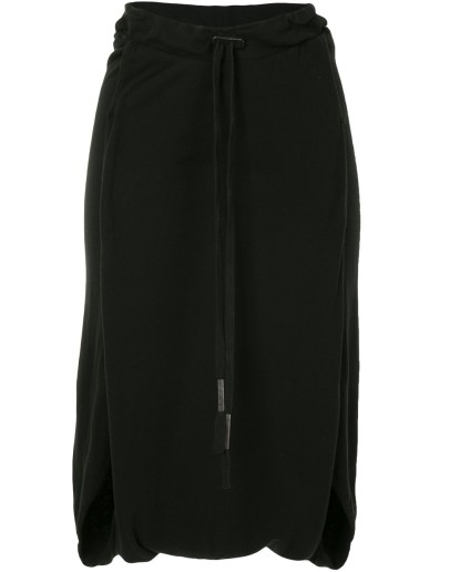 cotton drop-crotch drawstring shorts