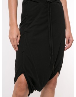 cotton drop-crotch drawstring shorts