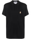 teddy bear-patch polo shirt