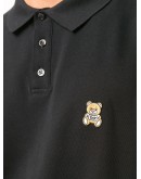 teddy bear-patch polo shirt