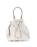 small logo plaque bucket bag