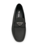 triangle logo loafers