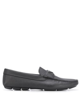 triangle logo loafers