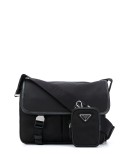 logo plaque buckle shoulder bag