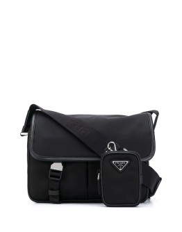 logo plaque buckle shoulder bag