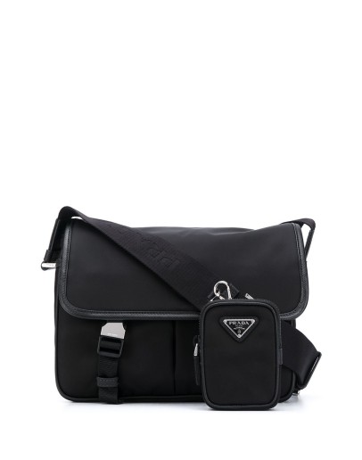 logo plaque buckle shoulder bag