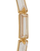 Stones rock crystal cuff bracelet