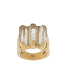  Stones rock crystal ring
