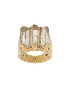  Stones rock crystal ring