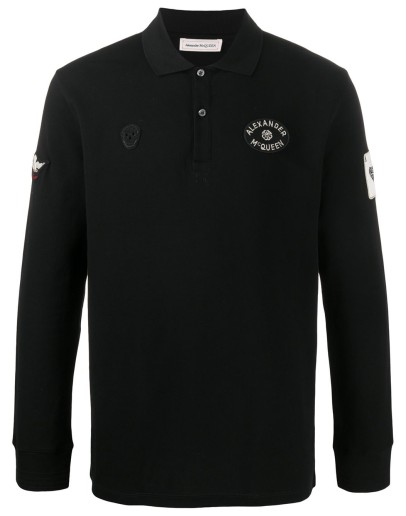 logo patches polo shirt