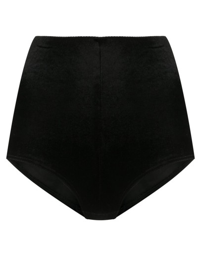 high-waisted textured shorts