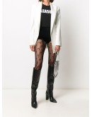 high-waisted textured shorts