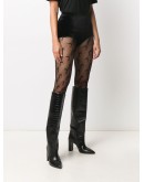 high-waisted textured shorts