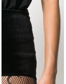 high-waisted textured shorts