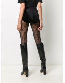 high-waisted textured shorts